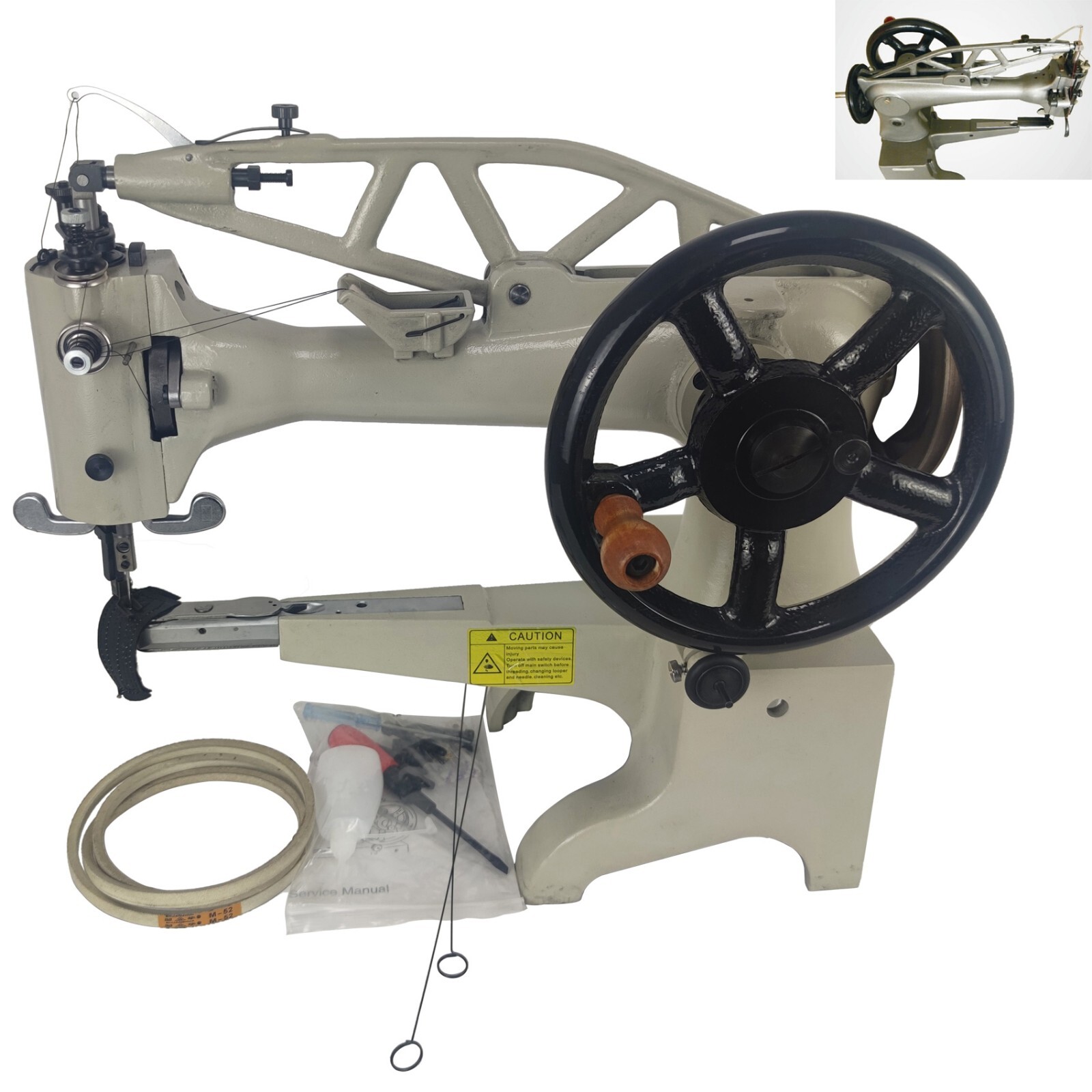 Industrial Heavy Duty Leather Sewing Machine Head Electric/Manual Shoemaker