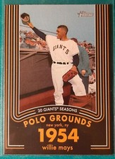 2020 TOPPS HERITAGE 20 GIGANTIC SEASONS WILLIE MAYS #4 NEW YORK GIANTS