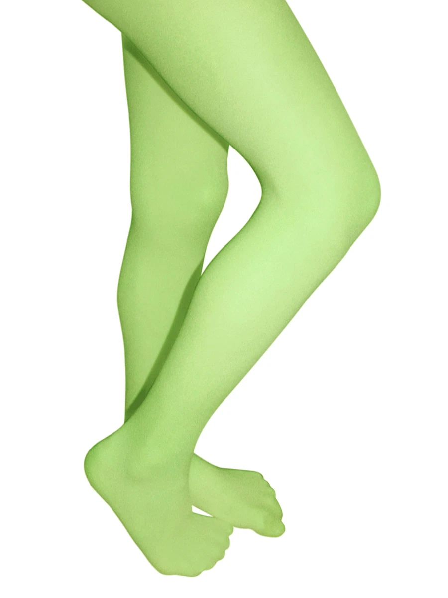 Girls Colored Tights Costume Dance Tights Lime Green