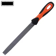 Bahco Mill File, 10",Bastard Cut,40TPI, 1"Wide,5/32"Thick,w/Handle #1-143-10-1-2