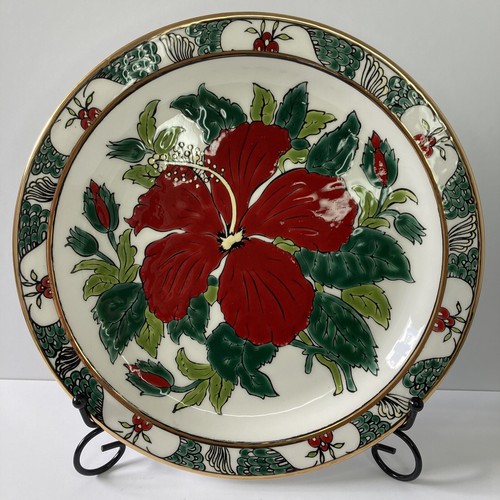 Decorative Plate With 24K Gold Trim Hand Made by Elafos Keramik Rhodes Greece - 第 1/8 張圖片