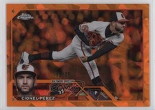 2023 Topps Chrome Update Sapphire Edition Orange 5/25 Cionel Perez Pérez 01nw