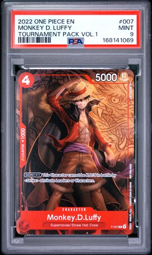 Monkey.D.Luffy (Tournament Pack Vol. 1) graded PSA 9 for sale on eBay