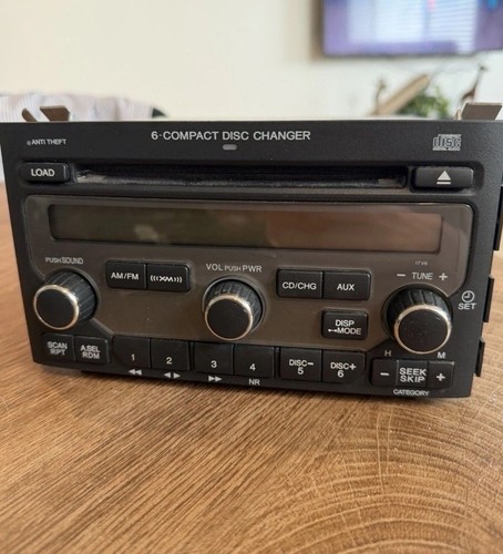 2006-2008 Honda Pilot 6 Disc CD Player Changer AM FM XM Radio OEM 39100-S9V-A700