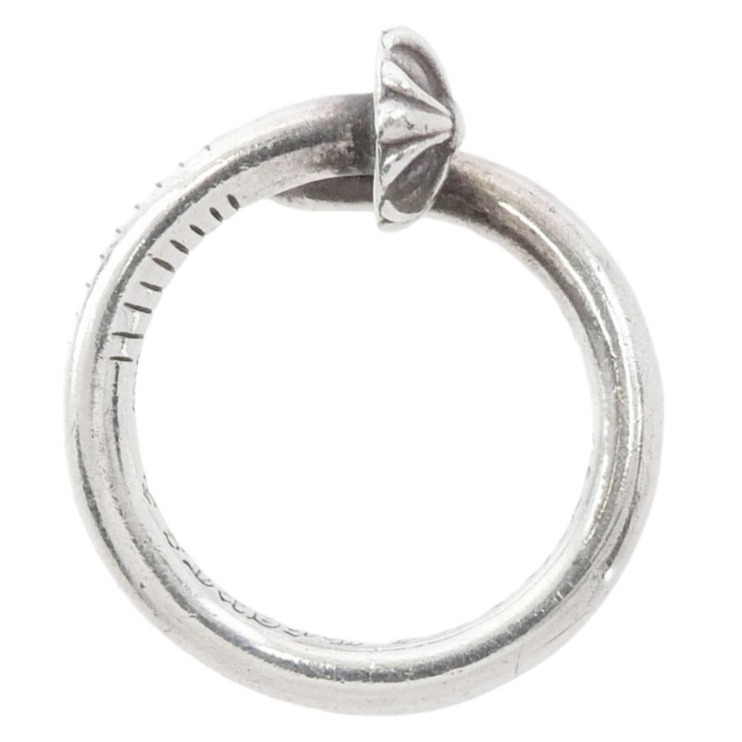 CHROME HEARTS (not original) NAIL CRSBALL Crossball Ring Silver Tone Used LIFE-0 thumbnail 5