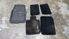 Floor Mats Fits 05-09 Ford Mustang Coupe Black Nylon Carpet Front Rear W