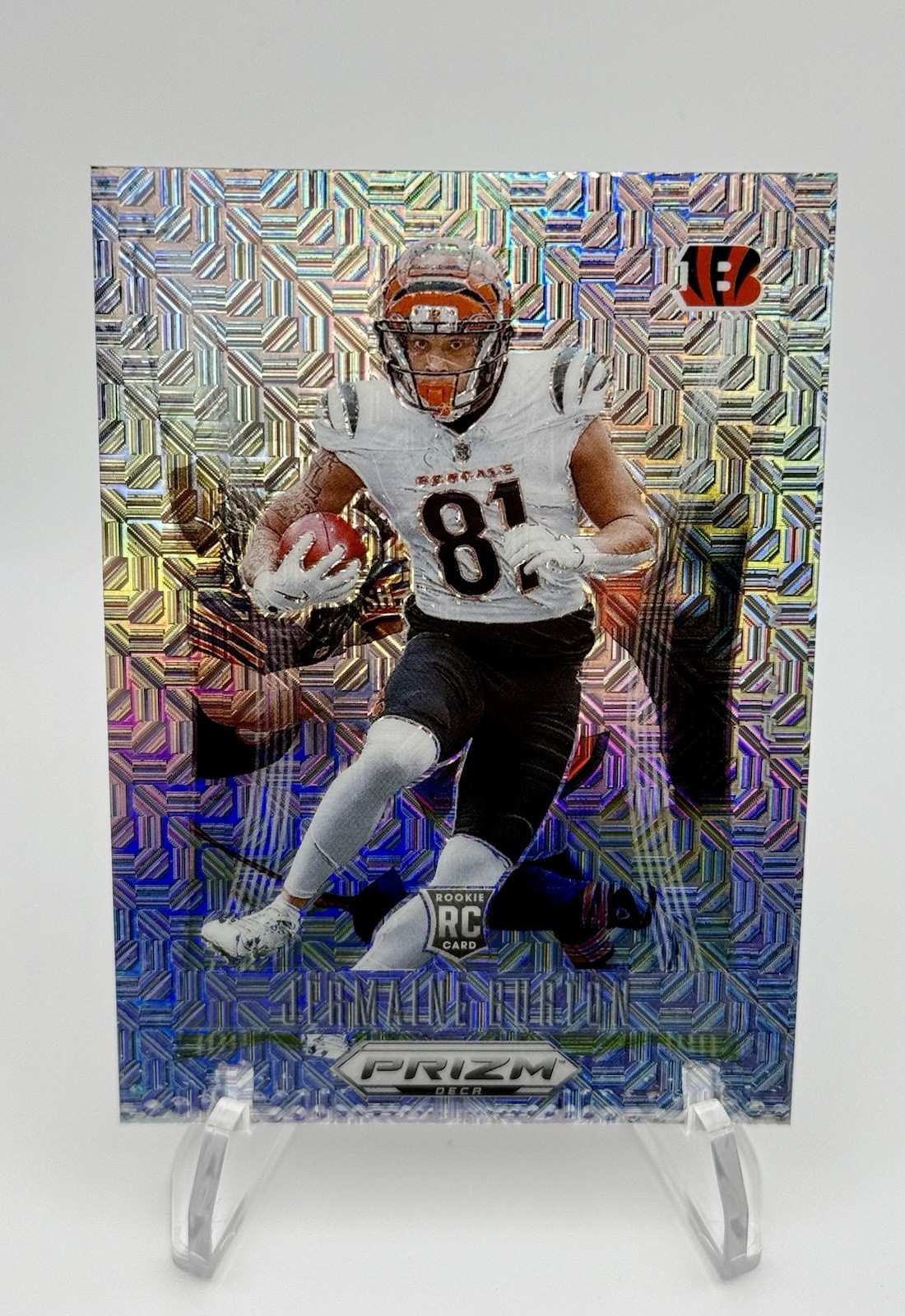 2024 Panini Prizm Deca - Jermaine Burton - Mojo Prizm #63 Rookie - /30 - Bengals