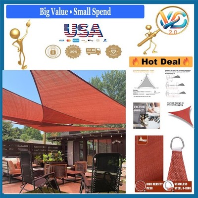 12x12 Red Sun Shade Sail UV Block Canopy for Patio Garden Backyard
