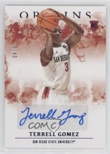 2021 Chronicles Draft Picks Origins Rookie Purple 19/49 Terrell Gomez Auto 0q0m