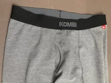 Kombi Base Layer Bottom Pants Men’s Medium Gray Wool Blend Compression