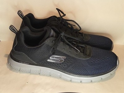 Skechers Lite Weight Sneaker Shoes Memory Foam Comfort Walking Black Men Sz 13