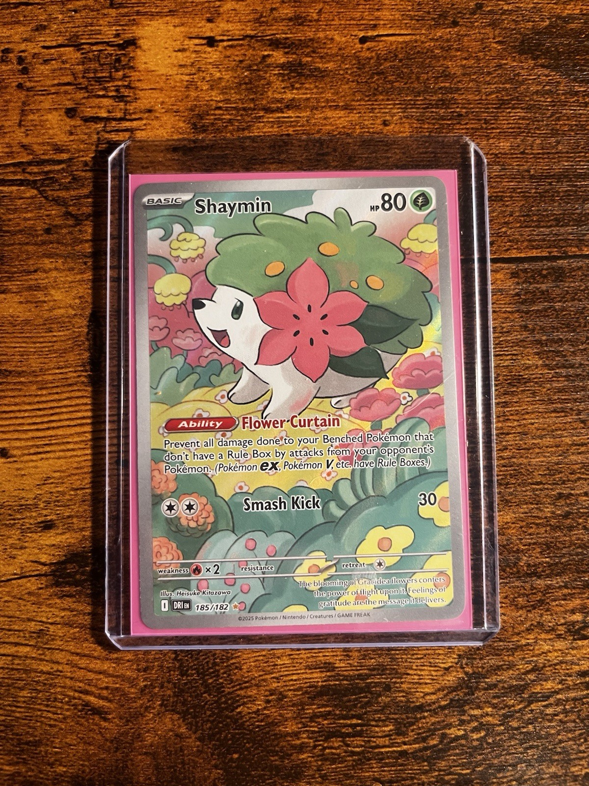 Pokémon TCG Shaymin 185/182 Illustration Rare Destined Rivals Near Mint