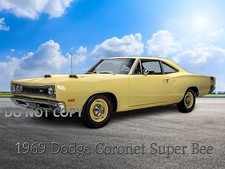 1969 Dodge Coronet Super Bee Poster Photo Print Wall Art 4 Sizes Available