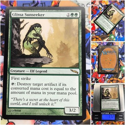 MTG Glissa Sunseeker      NM Magic TCG Mirrodin Legend OG Green Elf Staples