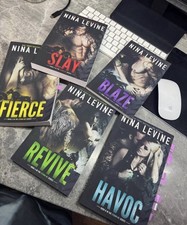 Nina Levine Storm MC Series Paperback Set: Slay, Blaze, Fierce, Revive, Havoc