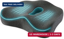 Memory Foam Seat Chair Cushion for Relieves Back Sciatica Pain Tailbone Pain Coc