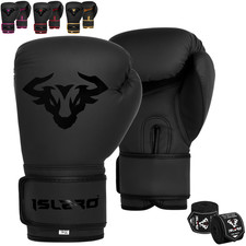 Pro Leather Boxing Gloves,MMA,Sparring Punch Bag,Muay Thai Training Gloves
