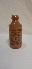 STONEWARE BOTTLE "STEWARD & PATTESON LIMITED, NORWICH & SWAFFHAM" GINGER BEER
