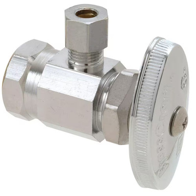 1/2 In. FIP Inlet X 1/4 In. Compression Outlet Multi-Turn Angle Valve