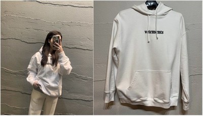vetements weiße Logo-Hoodie-Patch 5326901660 16543908