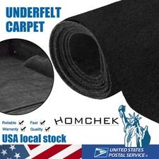 2mm Car Underfelt carpet fabric Underlay Floor Cabin Renovate Black 65cmX200cm