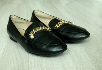 New Look Ladies Loafer Shoes Black Size 5 / 38