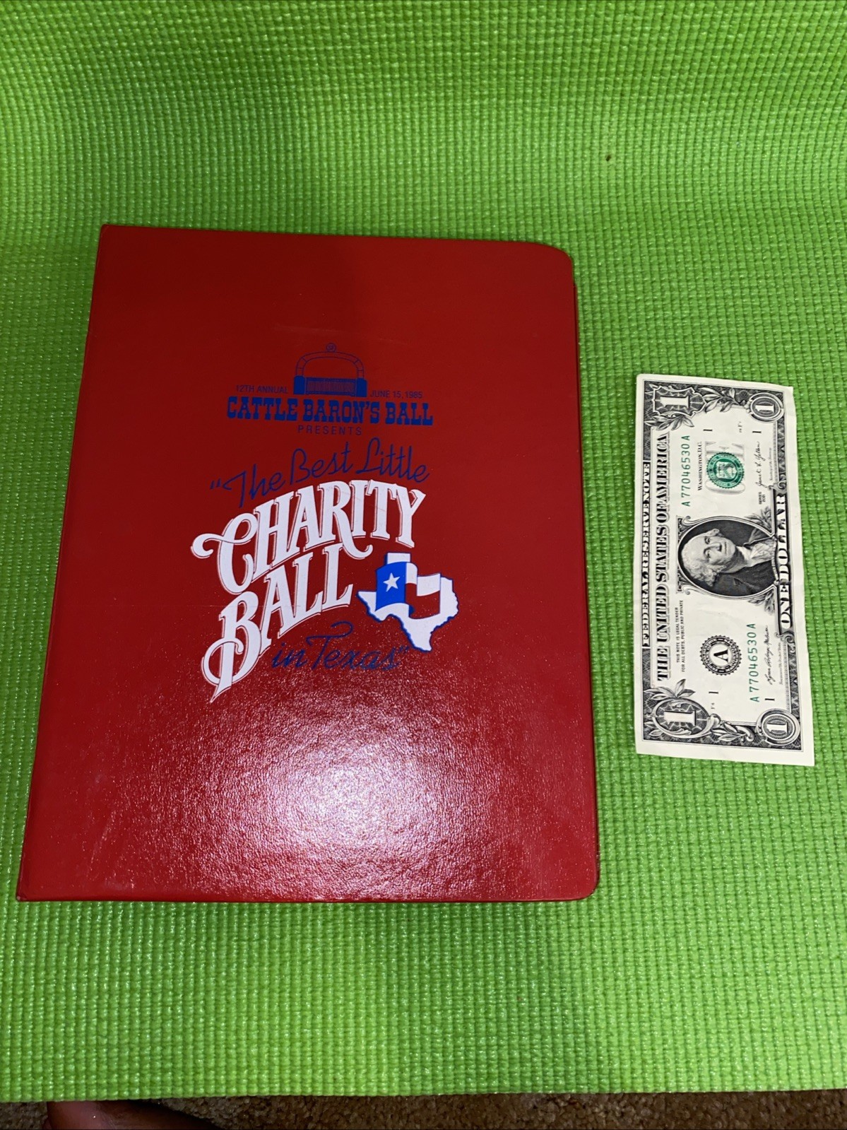 VTG Cattle Baron’s Ball The Best Little Charity Ball In Texas 1985 Cookbook