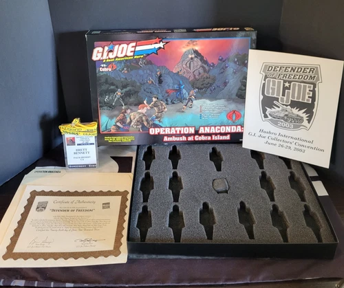 Operation Anaconda G.I. JOE COBRA Set **BOX Badge Certificate ONLY** JOECON 2003