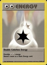 Double Colorless Energy 96/102 Uncommon Base Set Multi Item Discount LP