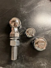 Trimax Locks TMB335 Set of Chrome Plated Steel Interchangeable Hitch Ball