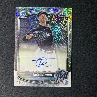 2025 Bowman Chrome 1st Thomas White Auto /100 Mini-Diamond CPA-TW