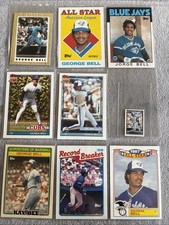 9 JORGE GEORGE BELL lot 1986-91 Topps Blue Jays Cubs Kaybee All Star Mini Micro