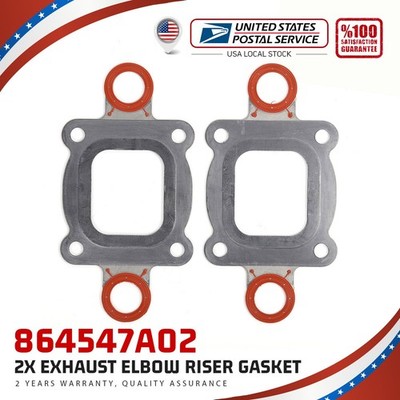 27-864547A02 For MerCruiser Manifold Exhaust Elbow Riser Joint Gasket Full Flow