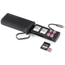 High-Speed 2-in-1 SD Card Reader USB-C Black