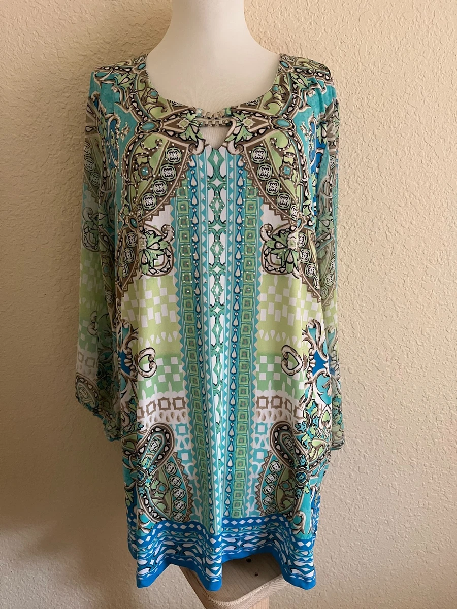 JM Collection Spandex Blue Tops for Women for sale | eBay