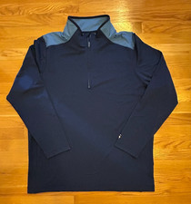 Brooks Brothers Men's Performance 1/4 Zip Jacket Top Blue NWT XXL