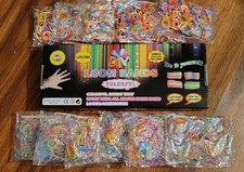 Lot Of 13 DIY Loom Bands Kit And Extra Packs