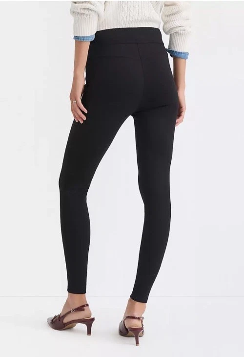 NWOT LOFT Petite Seamed Ponte Leggings Black in Size Small Petite Never Worn - Image 3 of 4