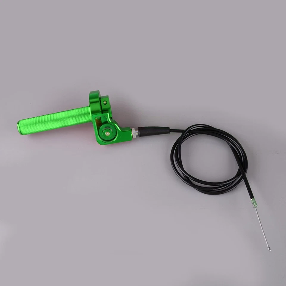 CNC KLX110 Aluminum For Kawasaki Dirt Bike KX125 KX250 Twist Throttle W Cable ' - Image 2 of 4
