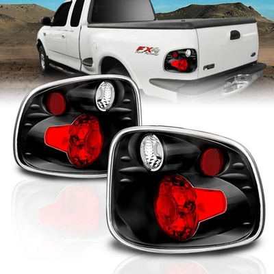 #ad For 1997 2000 Ford F150 Flare Side Black Euro Replacement Brake Tail Lights Set $103.99