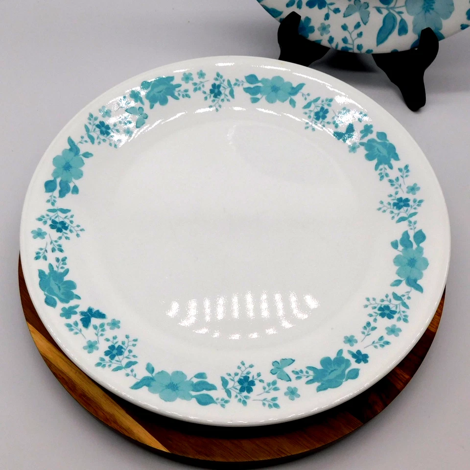 CORELLE The Pioneer Woman 3~Evie Blue Patés de Cena 10.25" y 3~Platos de Ensalada 8.5" Foto 2 de 4