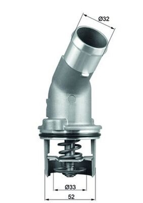 MAHLE Thermostat Kühlmittel TI 205 92D für AUDI B6 4B5 A4 8E5 A8 A6 8ED B7 8E2