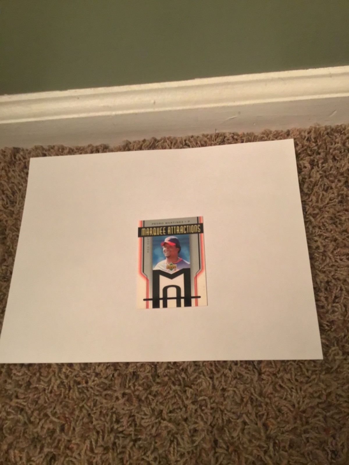 Vintage 2005 Upper Deck Marquee Attractions Pedro Martinez Game used Jersey Card view 1