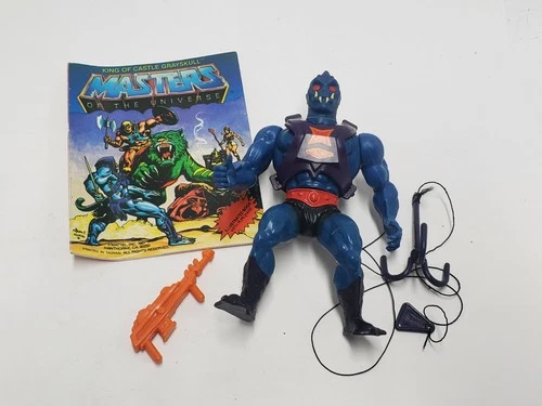 Vintage MOTU Webstor 100% Complete He-Man Masters of the Universe W. Comic
