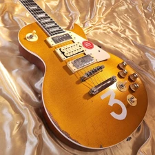 Factory Deluxe Pete NO.3 LP Electric Guitar Maple Neck Retro Goldtop Heavy Aged