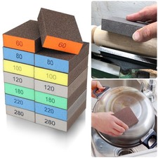 14PCS Sanding Sponge Blocks 60-280 Grit Wet Dry Reusable for Wood Drywall Metal