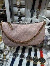 Michael Kors Carmela Women Medium Logo Convertible Crossbody  Bag Powder Blush