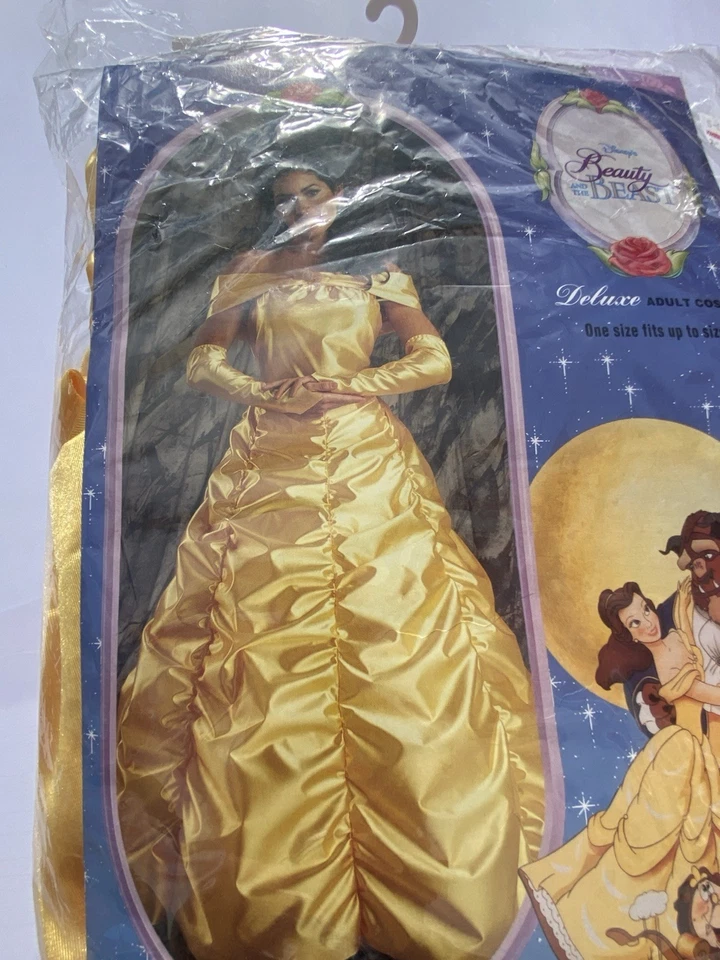 Disfraz de Bella y Bestia Bella Deluxe 1992 vintage nuevo para adulto talla GRANDE NOS Foto 3 de 4