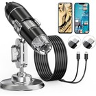 Mini USB Digital Mikroskop Lupe 1600X HD Microscope Kamera 8 LEDs für Handy PC