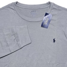 NEW Polo Ralph Lauren Eastern Long Sleeve Pony T-shirt Youth Boys XL Gray NWT